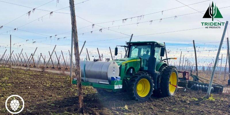 Hop Fields are Undergoing Soil Fumigation